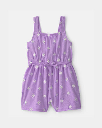 Toddler Girl Fish Romper - Purple, 