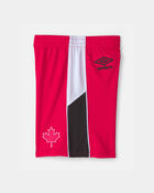 Ensemble 2 pi&egrave;ces chandail de soccer et short Umbro du Canada pour jeune - Rouge/Blanc, image 7 sur 14 diapositives