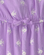 Baby Girl Fish Romper - Purple, image 3 of 4 slides