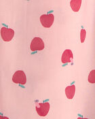 Toddler Girl Apple Short-Sleeve 2-Piece Pyjama Set, image 2 of 3 slides