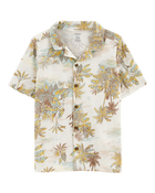 Kid Palm Tree Button-Down Shirt, image 1 of 3 slides