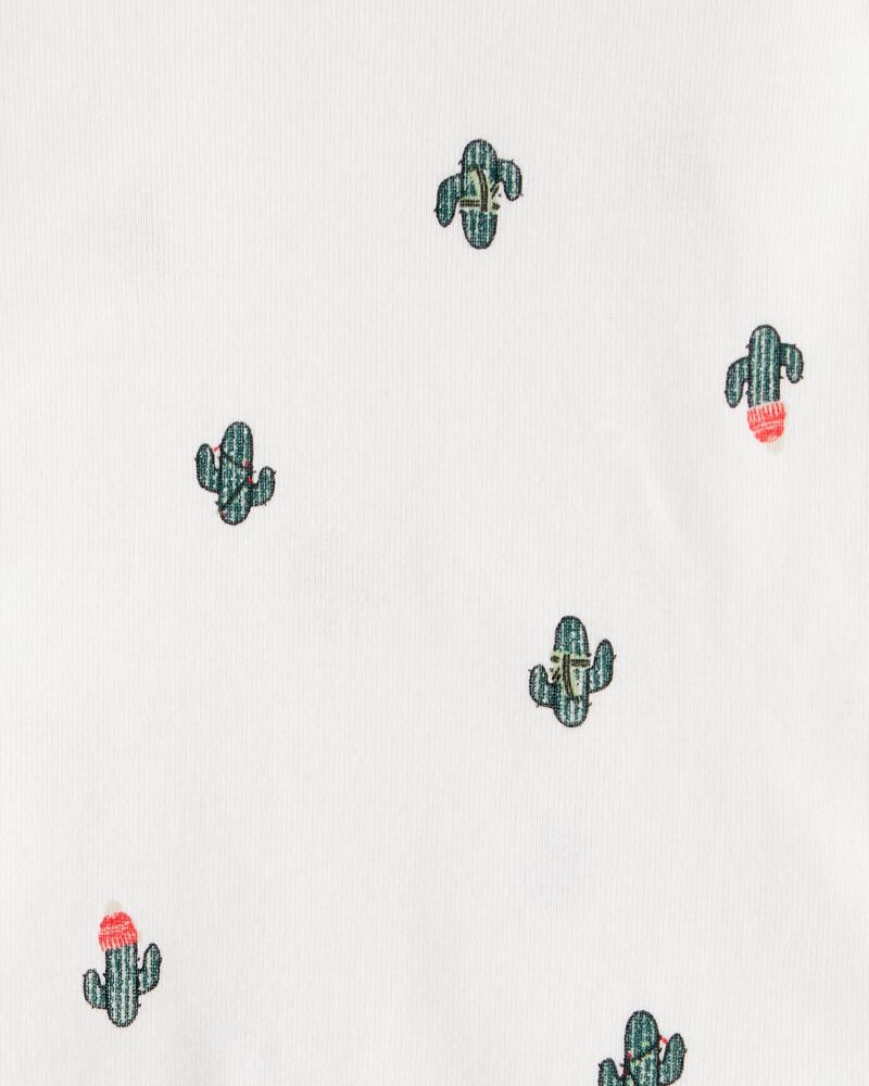 Baby Boy 3-Piece Cactus Fleece Zip-Up Jacket Outfit Set, image 6 of 7 slides