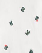 Baby Boy 3-Piece Cactus Fleece Zip-Up Jacket Outfit Set, image 6 of 7 slides