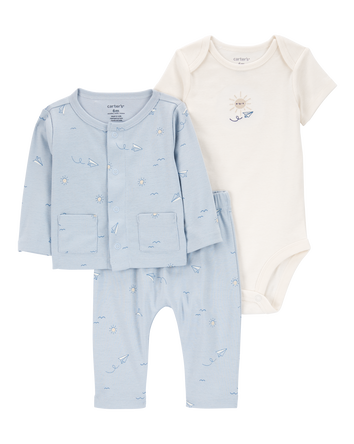 Baby 3-Piece Little Cardigan Set, 