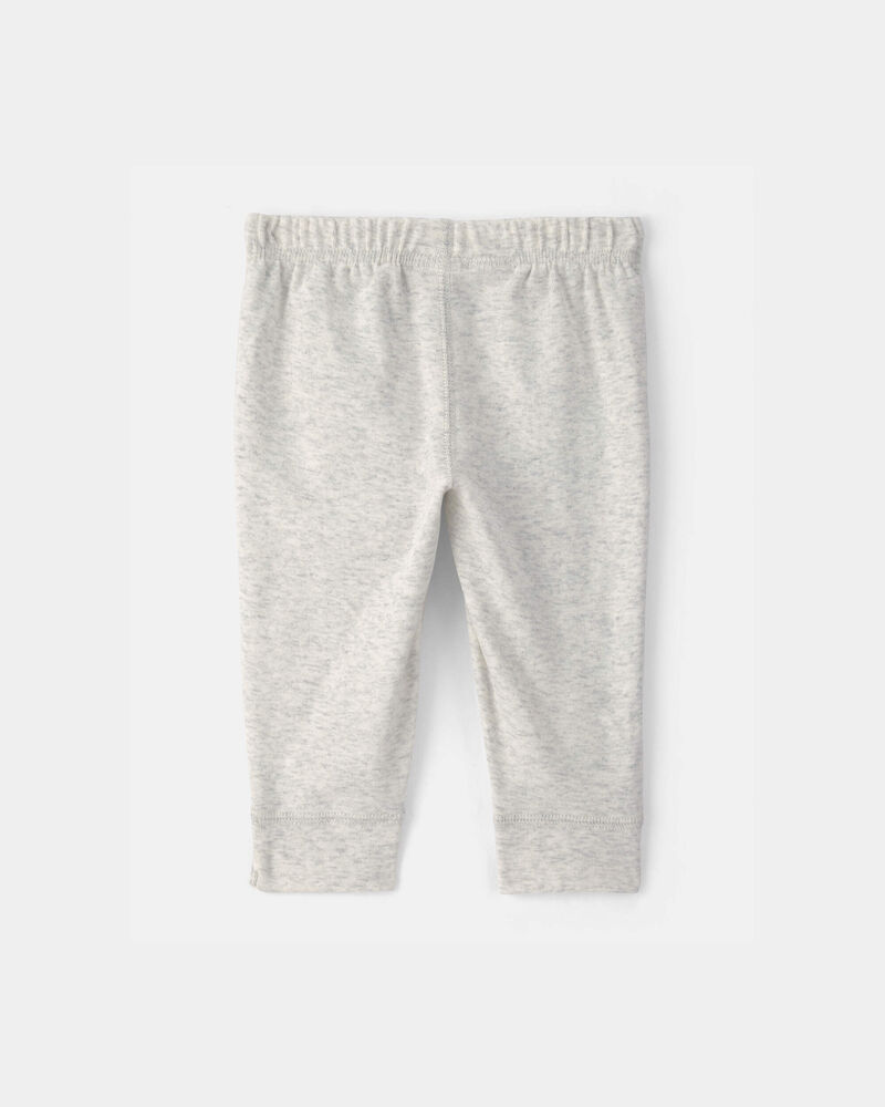 Baby 2-Pack Pants - Ivory/Grey, image 2 of 5 slides