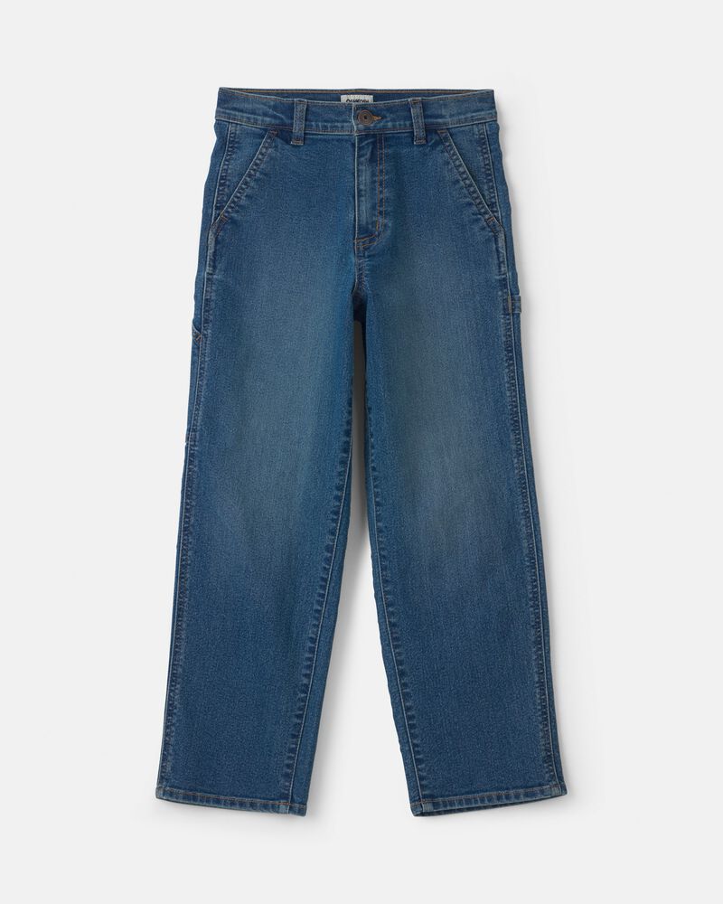 Boys Denim Baggy Jeans - Medium Wash, image 1 of 4 slides