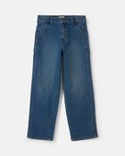 Boys Denim Baggy Jeans - Medium Wash, image 1 of 4 slides