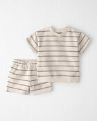 Toddler 2-Piece Organic Cotton Striped Set , image 1 of 5 slides