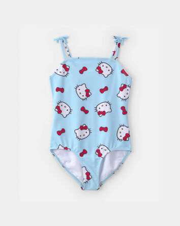 Girls 1-Piece Hello Kitty&reg; Swimsuit - Blue, 