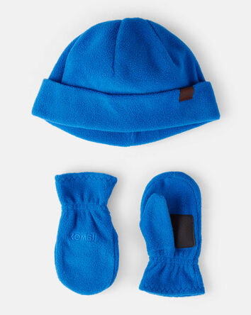 Toddler Boy KOMBI Fleece Hat & Mitts Set , 
