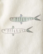 Toddler 2-Piece Fish-Print Set Made with Organic Cotton, image 4 of 6 slides