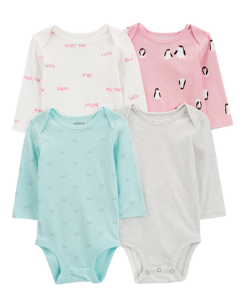 Baby 8-Pack Long-Sleeve Bodysuits, 
