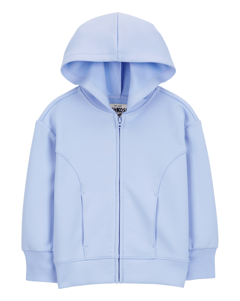 Toddler Active Zip-Up Hooded Jacket - Blue, image 1 of 3 slides