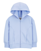 Toddler Active Zip-Up Hooded Jacket - Blue, image 1 of 3 slides