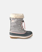 Girls SOREL Yoot Pac&trade; Winter Snow Boot - Grey, image 3 of 3 slides