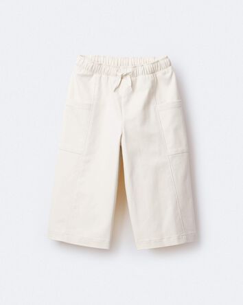 Tout-petit fille - Pantalon &agrave; jambes amples Urban - Cr&egrave;me, 