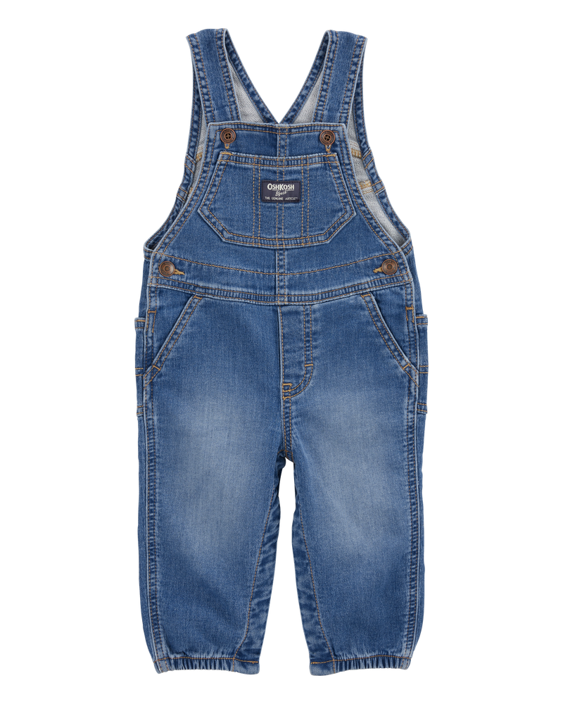 B&eacute;b&eacute; - Salopette en denim doux comme le tricot - D&eacute;lav&eacute; moyen, image 1 sur 4 diapositives