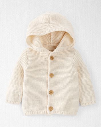 Baby Organic Signature Stitch Cardigan, 