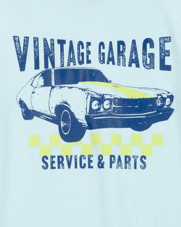 Kid Vintage Garage Graphic Tee - Blue, 