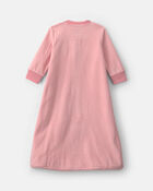 Baby Girl Striped Fleece Loose Fit Wearable Blanket - Pink, image 2 of 4 slides
