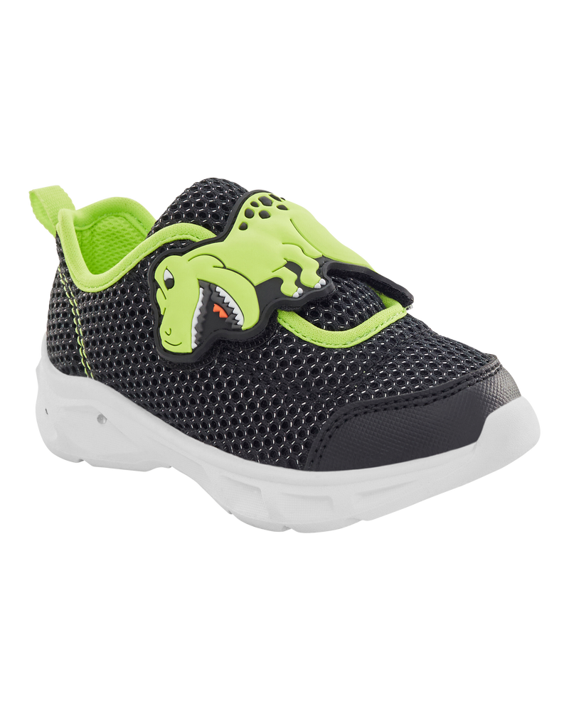 Dinosaur Sneakers Led Trainers Childrens Green Toddler Dinosaur