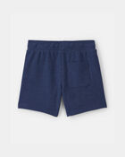 Toddler Boy Dinosaur Soccer French Terry Shorts - Navy Blue, image 2 of 5 slides