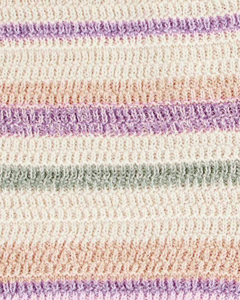 Girls Striped Sweater Knit Shorts, image 4 of 5 slides