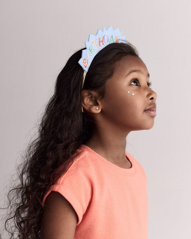 Toddler Girl Birthday Headband, image 6 of 6 slides