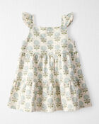 Bébé Robe en coton biologique à motifs de fleurs, image 1 sur 6 diapositives