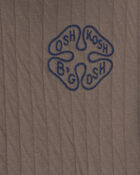 Chandail kangourou matelass&eacute; &agrave; logo &ndash;Brun, image 2 sur 2 diapositives