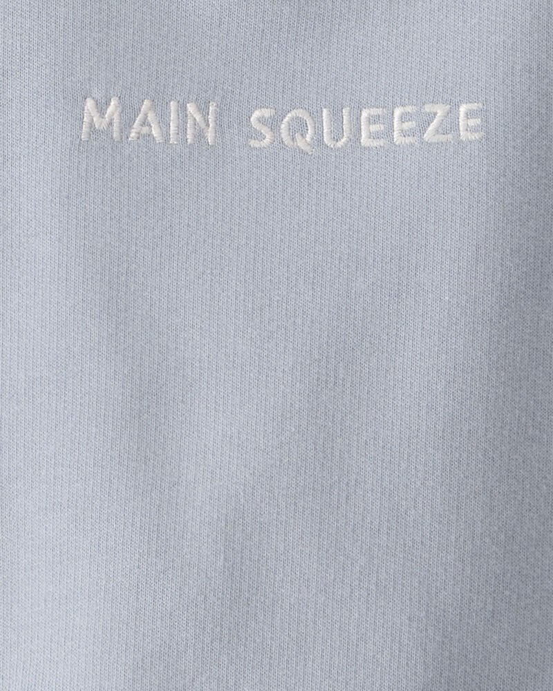 Baby Boy 3-Piece 'Main Squeeze' Sweatshirt, Bodysuit & Short Set - Blue, image 5 of 6 slides