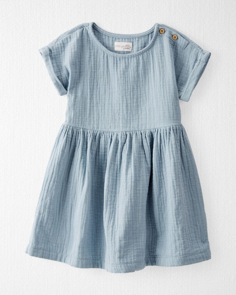 Enfant en bas âge Robe bleue en gaze de coton biologique
, image 9 sur 11 diapositives