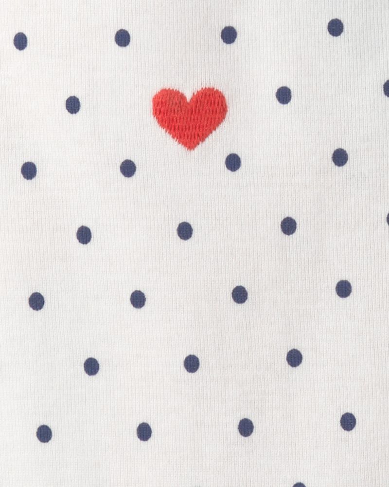 Baby Girl 5-Pack Beach Multipack Bodysuits - Red/White/Blue, image 2 of 7 slides