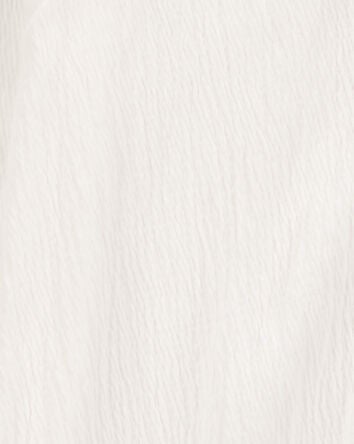 Kid Gauze Long-Sleeve Button-Up Top - Cream, 