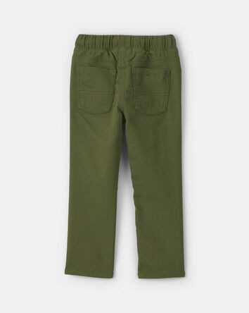 Toddler Boy Pull-On Pants - Olive Green, 