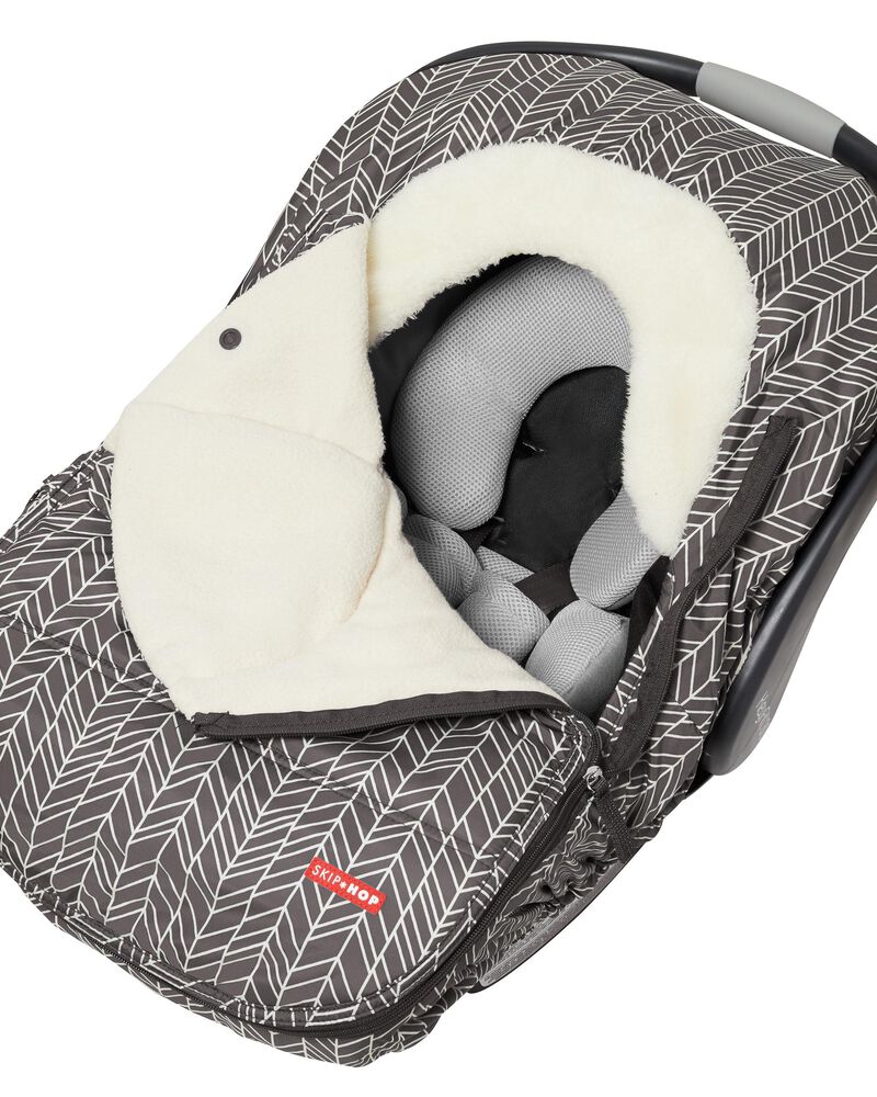 STROLL & GO Car Seat Cover - Grey Feather, image 5 of 10 slides