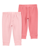 Baby 2-Pack Pull-On Pants, image 2 of 5 slides