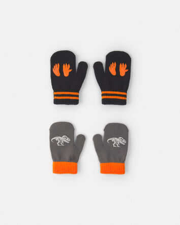 Gar&ccedil;ons - Emballage 2 paires de mini mitaines Kombi &ndash; Fossile de dinosaure, 