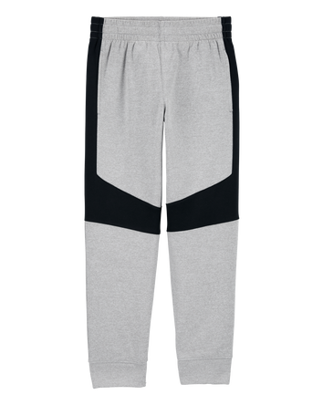 Kid Colourblock Active Mesh Pants - Grey, 