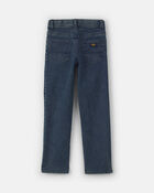 Boys Patched Denim Straight Jeans - Medium Wash, image 2 of 4 slides