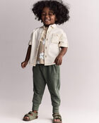 Tout-petit gar&ccedil;on - Chemise boutonn&eacute;e &agrave; manches courtes - Cr&egrave;me, image 3 sur 6 diapositives