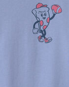 Boys Pizza Long-Sleeve Graphic Tee - Blue, image 3 of 5 slides