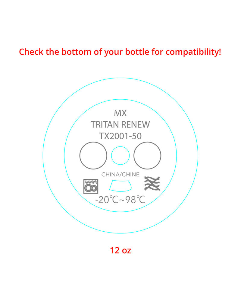 ZOO Tritan&trade; Renew Straw Bottle Extra Straws - 2-pack, image 2 of 2 slides