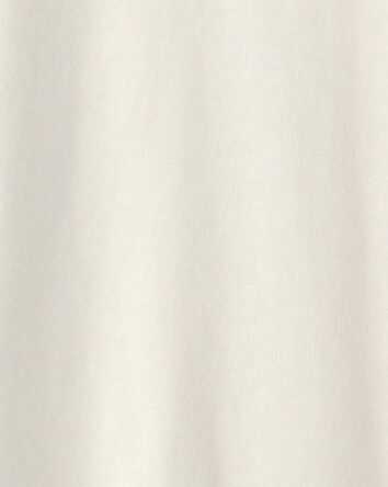 Boys Long-Sleeve Henley T-Shirt - Cream, 