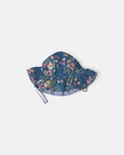 B&eacute;b&eacute; fille - Chapeau cloche chambray &agrave; motif floral, image 2 sur 2 diapositives