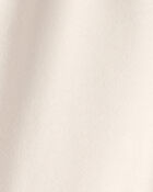 Baby Girl French Terry Wide-Leg Active Pants - Ivory, image 3 of 4 slides