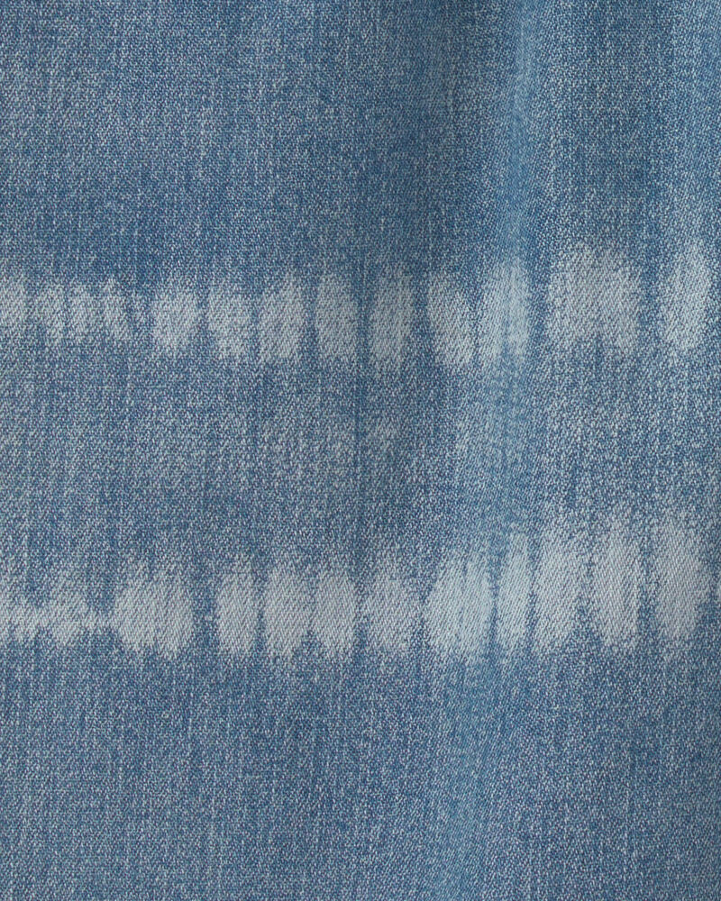 Gar&ccedil;ons - Short en denim teint sur n&oelig;uds - D&eacute;lav&eacute; moyen, image 6 sur 6 diapositives