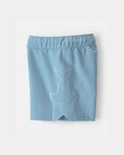Tout-petit gar&ccedil;on - Short en jersey bouclette &agrave; motif de requin - Bleu, image 3 sur 4 diapositives