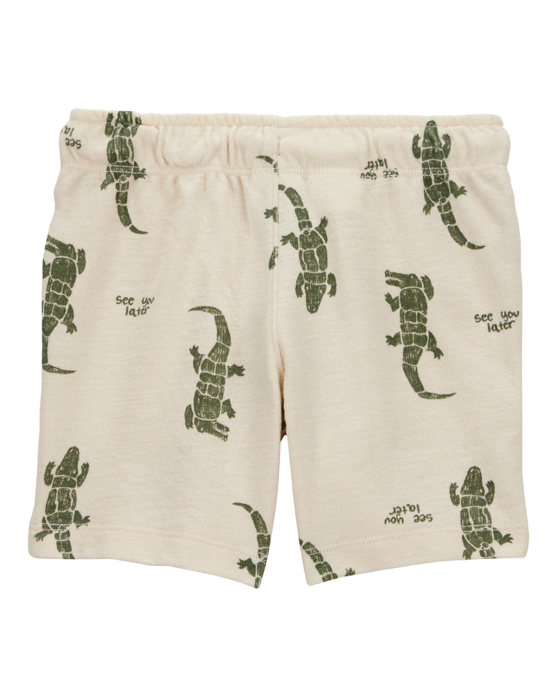 Toddler Alligator Pull-On Shorts, image 2 of 4 slides