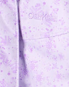 Toddler Girl 2-Piece Taslan Snowflake Print Snowsuit Set - Violet, image 6 of 13 slides